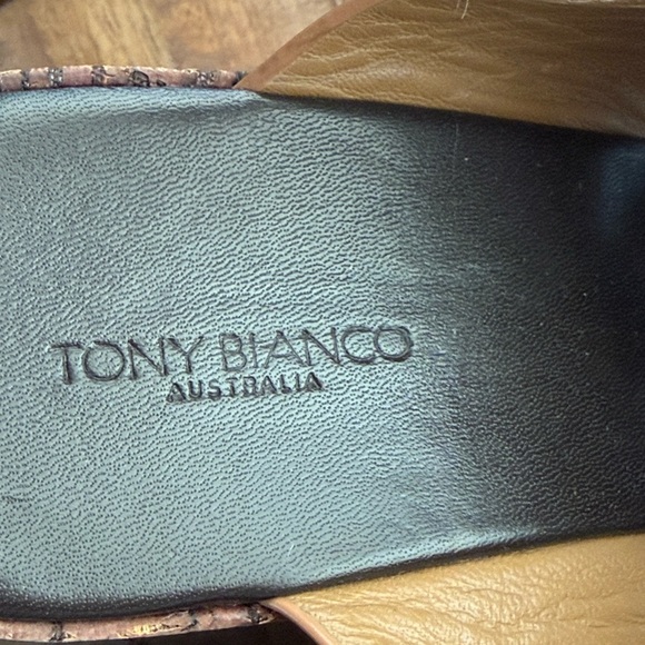 Tony Bianco Vogue Leather Platform Cork Sandals 8 - Picture 12 of 13